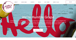 Desktop Screenshot of humblegrape.co.uk